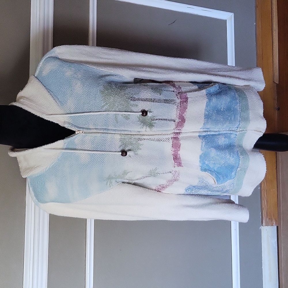 Vintage Havana Multicolor  Beach Hoodie Size Large